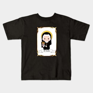 St Faustina Kowalska Great Love Catholic Quote Divine Mercy Kids T-Shirt